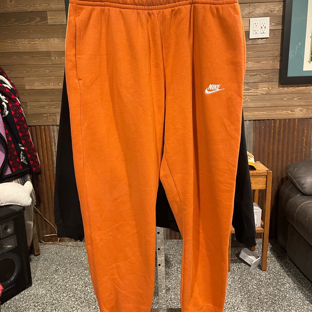 Orange Nike Joggers